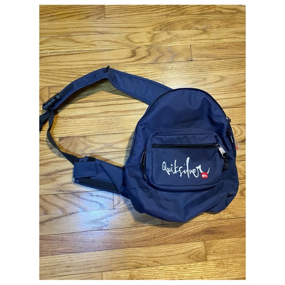 QuikSilver vintage Sling Bag Tri-harness Blue surfing wear excellent Condition! - Picture 1 of 9